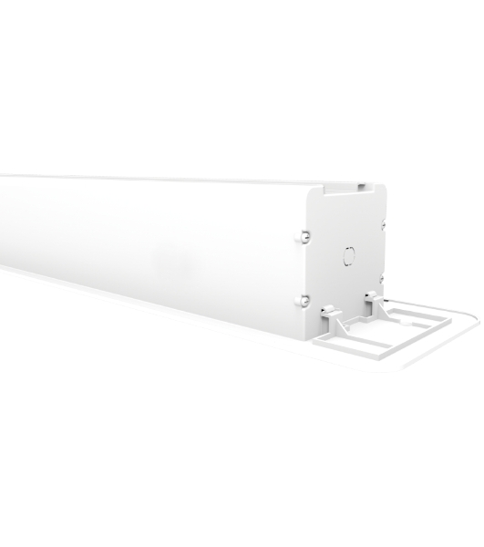 Встраиваемый экран с электроприводом Lumien Master Recessed Control 176х305 см (раб.область 166х295 см) (133') Matte White черная кайма по периметру, черная кайма сверху 35 см, триггер, RS232, IR, RF управл.в комплекте, цвет корпуса белый 16:9