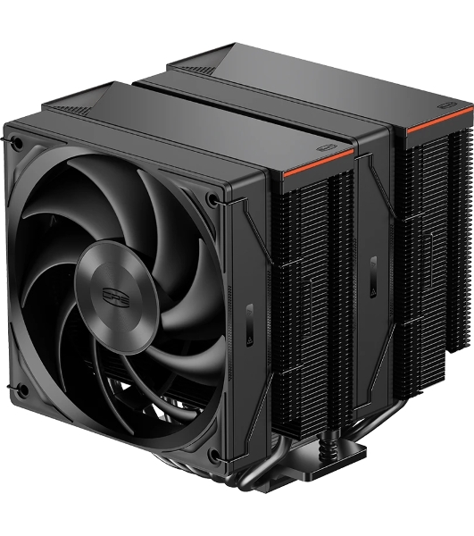 Кулер для процессора PCCooler RZ620 BK (260W, 4-pin PWM, 157.5мм, Al/Cu, 6x6мм, 1x120мм, 86.73CFM, 32dBA, 2200RPM, S: 1851/1700/1200/115X, AM5/AM4, черный)