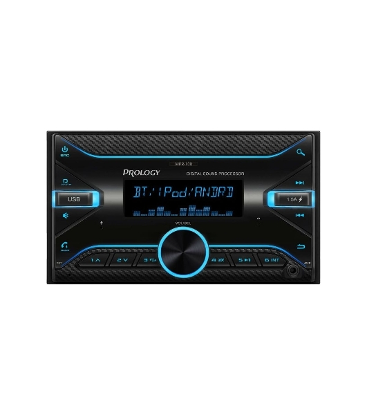 Автомагнитола Prology MPR-100, 2 DIN, Bluetooth, USB Type-A, AUX, пульт ДУ