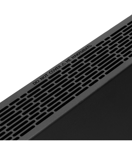 Конвектор электрический Denzel XCE-1500B черный, 1500 Вт, 20 м2, термостат