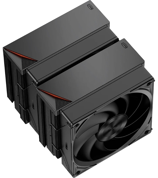 Кулер для процессора PCCooler RZ620 BK (260W, 4-pin PWM, 157.5мм, Al/Cu, 6x6мм, 1x120мм, 86.73CFM, 32dBA, 2200RPM, S: 1851/1700/1200/115X, AM5/AM4, черный)