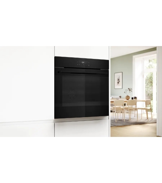Электрический духовой шкаф Bosch HJG852YB0T Serie 6, 60 см, 66 л, черный,сенсорное управление, 8 режимов+AutoPilot 30(30 автоматических программ), LCD-дисплей, галогенное освещение, самоочистка EcoClean,Soft Open and Soft Close door,телескопические направляющие на 2 уровнях