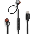 Проводные наушники JBL Tune 310C черный, внутриканальные, USB Type-C, фото 1