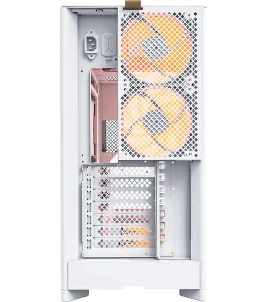 Компьютерный корпус Montech HS02 PRO белый без БП ATX 4x140мм 2xUSB 3.0 audio bott PSU