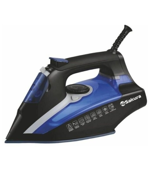 Утюг Sakura SA-3061CBL черный/синий