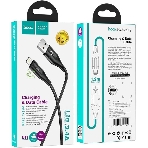 Кабель Hoco U93 Shadow iP USB (m)-Lightning (m) 1.2м черный коробка, фото5