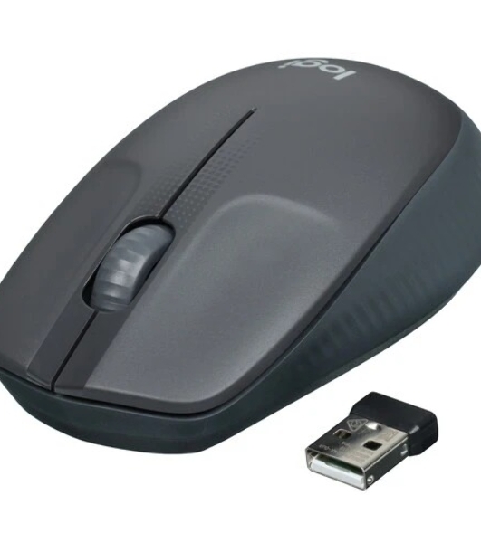 Мышь беспроводная Logitech M190 черный, 1000 dpi, радиоканал, USB, кнопки - 3