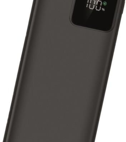 Внешний АКБ AKSBERRY E101 Violet PD22.5W/QC22.5W с дисплеем 10000mAh, черный