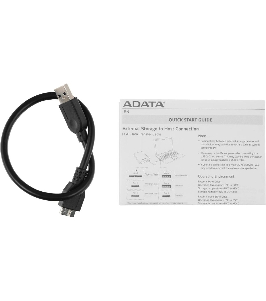 Внешний HDD 2.5' ADATA HD720, 2TB, USB 3.2 Gen 1 Type-A, 5400 rpm, синий