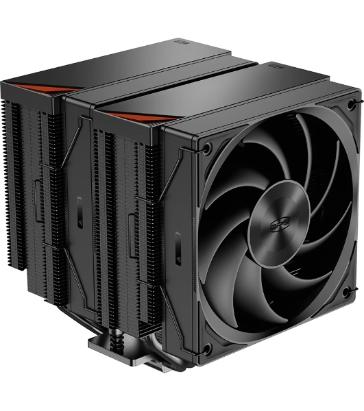 Кулер для процессора PCCooler RZ620 BK (260W, 4-pin PWM, 157.5мм, Al/Cu, 6x6мм, 1x120мм, 86.73CFM, 32dBA, 2200RPM, S: 1851/1700/1200/115X, AM5/AM4, черный)