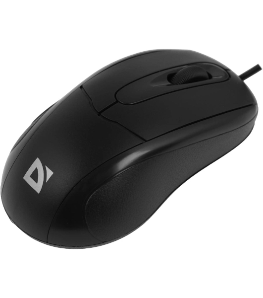 Мышь проводная Defender Standard MB-580 черный, 1000 dpi, USB, кнопки - 3
