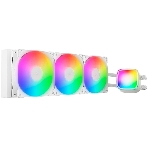 Система жидкостного охлаждения Water Cooling System Geometric Future Eskimo Pro 360 (240W, 360мм, ARGb, белый/Fans: 3x120мм, 80.81CFM, 34.2dBA, 2000RPM/Pump height 54мм, 3200RPM, Rad thickness 27мм/S: 1851, 1700, 1200, 115X, 2011, 2066, AM5, AM4), фото8