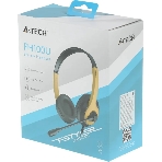 Гарнитура A4Tech Fstyler FH100U желтый/черный, проводная, фото5