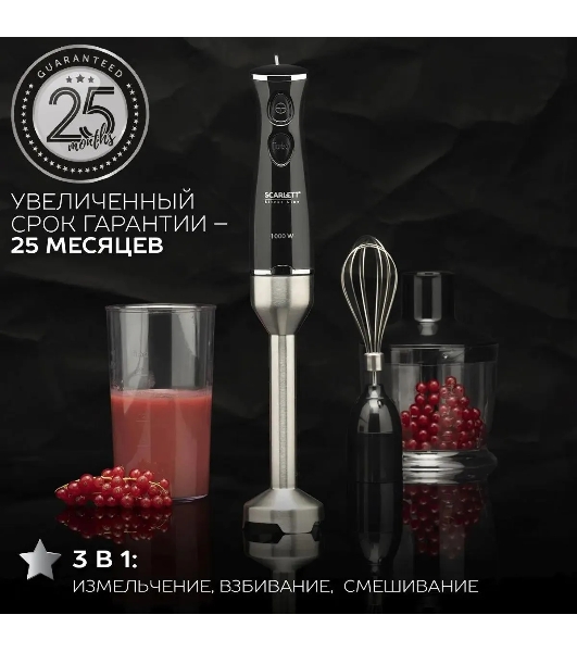 Кухонный блендер Scarlett SC-HB42F73 (Silver Line)