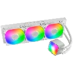 Система жидкостного охлаждения Water Cooling System Geometric Future Eskimo Pro 360 (240W, 360мм, ARGb, белый/Fans: 3x120мм, 80.81CFM, 34.2dBA, 2000RPM/Pump height 54мм, 3200RPM, Rad thickness 27мм/S: 1851, 1700, 1200, 115X, 2011, 2066, AM5, AM4), фото 1