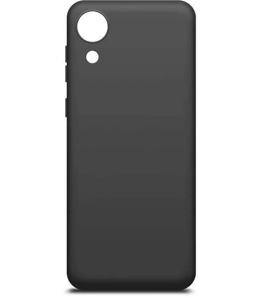 Чехол (клип-кейс) BoraSCO Silicone Case для Samsung Galaxy A03 Core черный (матовый)