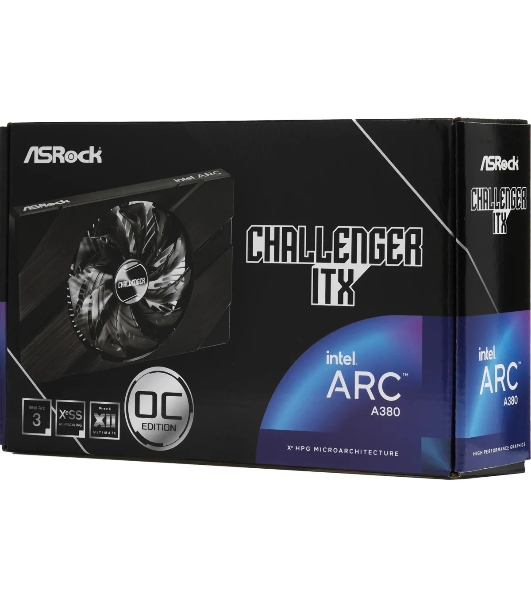 Видеокарта ASRock Arc A380 Challenger ITX 6G OC