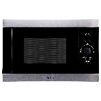 Встраиваемая микроволновая печь Korting KMI 825 XN нержавеющая сталь, 25 л, 900 Вт, переключатели - поворотный механизм/кнопки, фото 1