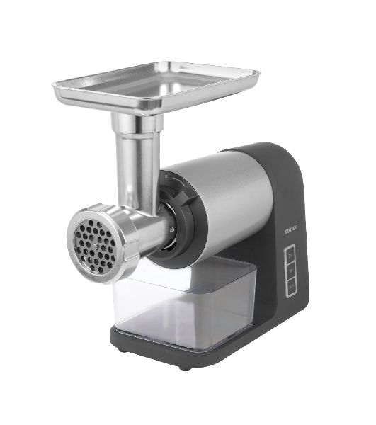 Мясорубка электрическая Centek CT-1607 серый, 3000 Вт, 3.0 кг/мин, реверс, металлический лоток, насадки - 5