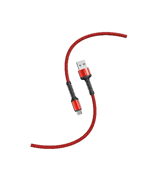 Кабель Smartbuy S26 MicroUSB красный, 3 А, QC, нейл.,1 м