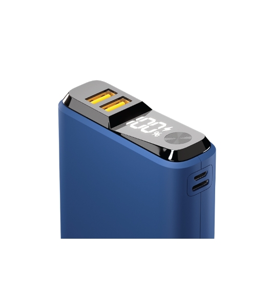 Портативный аккумулятор OLMIO QS-20, 20000mAh, 22.5W QuickCharge3.0/PowerDelivery, LCD, темно-серый