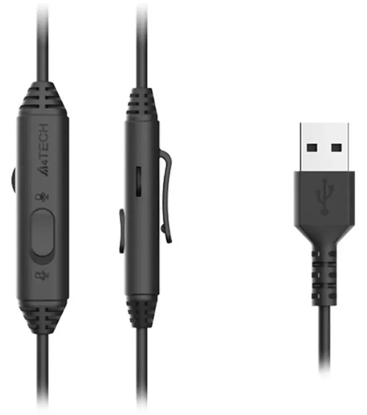 Гарнитура A4Tech Fstyler FH100U желтый/черный, проводная