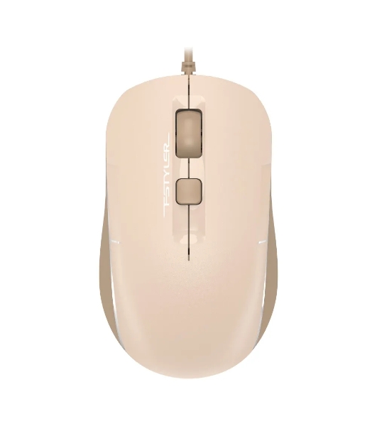Мышь проводная A4Tech Fstyler FM26 бежевый/коричневый, 1600 dpi, USB, кнопки - 4