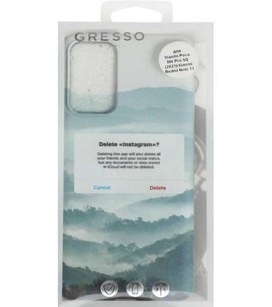 Чехол (клип-кейс) Gresso Meridian, для Xiaomi Poco M4 Pro 5G, зеленый gr17aaae8994
