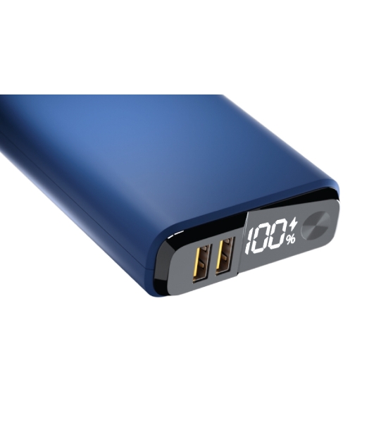 Портативный аккумулятор OLMIO QS-20, 20000mAh, 22.5W QuickCharge3.0/PowerDelivery, LCD, темно-серый