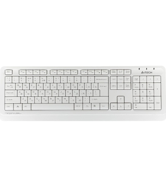 Комплект клавиатура+мышь A4Tech FStyler FG1012 беспроводной, USB, 1200 DPI, белый
