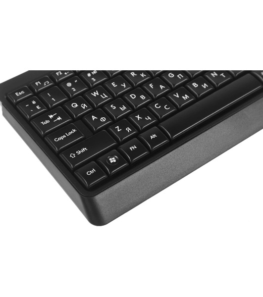Комплект клавиатура+мышь A4Tech FStyler F1512 проводной, USB, 1200 DPI, черный