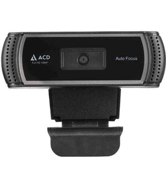 Веб-камера ACD Vision UC700 1920x1080, 30 кадр/с, USB Type-A, микрофон (шумоподавление), автоматическая фокусировка, автоосвещение, шторка приватности, универсальное крепление