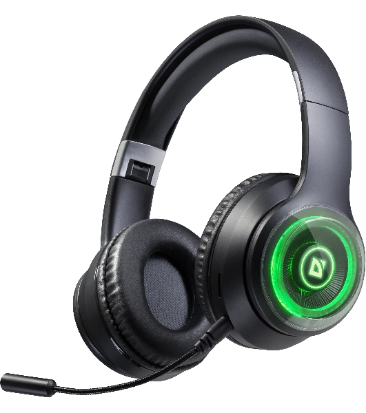 Гарнитура Defender FreeMotion B400 чёрный, беспроводная, Bluetooth, до 32 ч, подсветка
