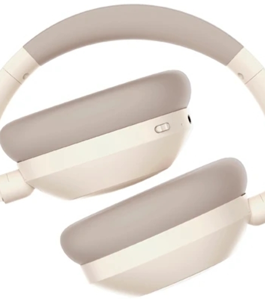 Беспроводные/проводные наушники Ritmix RH-475BTH бежевый, накладные, Bluetooth + проводной, складная конструкция, до 6 ч