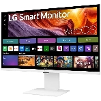 Монитор 31.5' LG UltraFine 32U830SA-W IPS 3840x2160, 60 Гц, 5 мс, 16:9, 400 кд/м², 2xHDMI 2.0, USB-C (65 Вт), USB Hub (2x USB 3.0), 3.5 Jack, HDR10, динамики (2x5 Вт), Smart TV, Wi-Fi, Bluetooth, VESA 100x100, белый, фото2