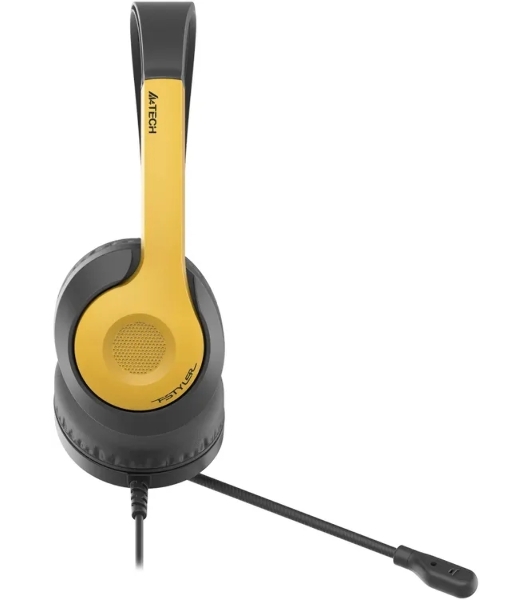 Гарнитура A4Tech Fstyler FH100U желтый/черный, проводная