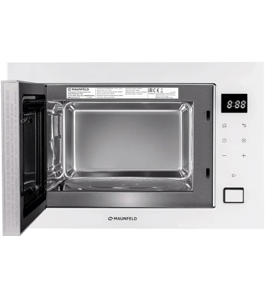 Микроволновая печь встраиваемая Maunfeld MBMO925SGW11 белый, 25 л, 900 Вт, переключатели - сенсор