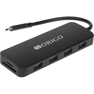 Док-станция ORIGO OU3390SNPD/B1, USB 3.0, USB 3.0/USB Type-C/RJ-45/HDMI/VGA/SD/TF/microSD/3.5мм, USB