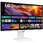 Монитор 31.5' LG UltraFine 32U830SA-W IPS 3840x2160, 60 Гц, 5 мс, 16:9, 400 кд/м², 2xHDMI 2.0, USB-C (65 Вт), USB Hub (2x USB 3.0), 3.5 Jack, HDR10, динамики (2x5 Вт), Smart TV, Wi-Fi, Bluetooth, VESA 100x100, белый, фото3