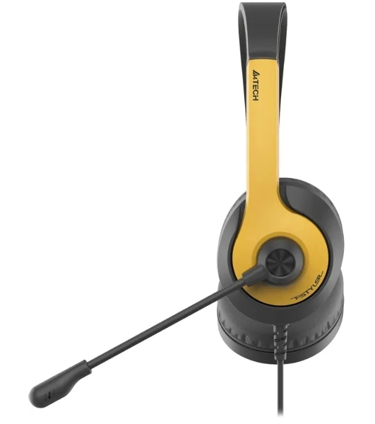 Гарнитура A4Tech Fstyler FH100U желтый/черный, проводная