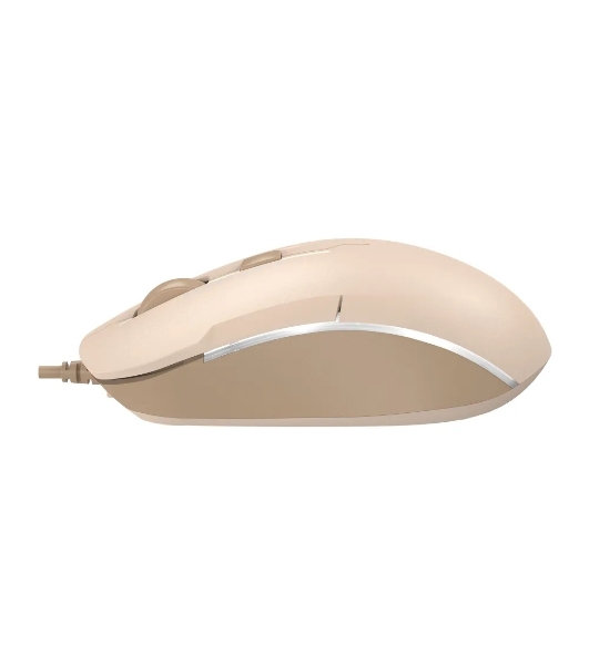 Мышь проводная A4Tech Fstyler FM26 бежевый/коричневый, 1600 dpi, USB, кнопки - 4