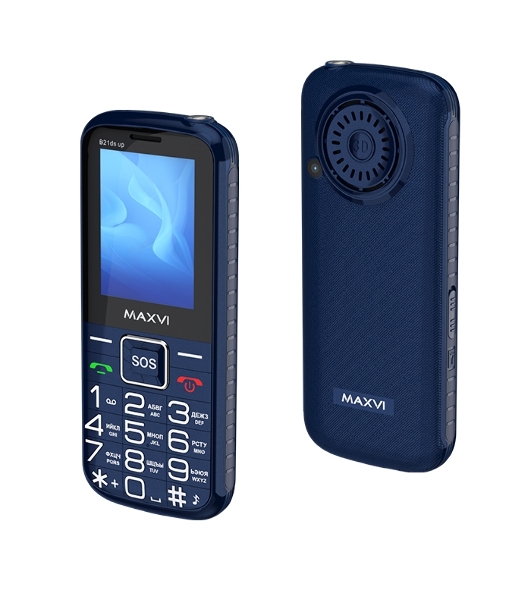 Мобильный телефон Maxvi B21ds up синий