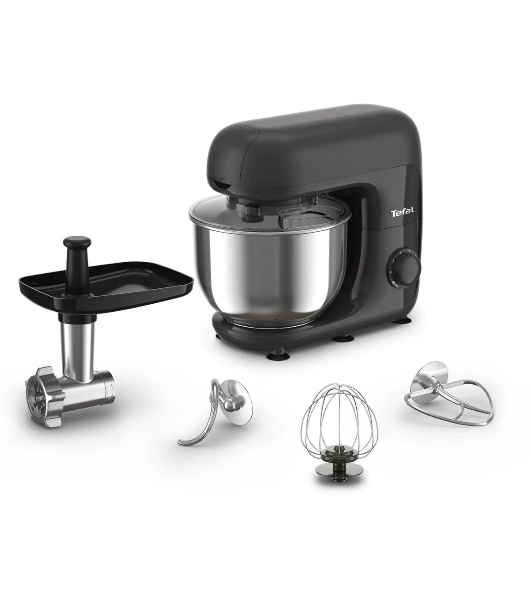 Кухонная машина Tefal Bake Essential QB161H38, черный/серебристый