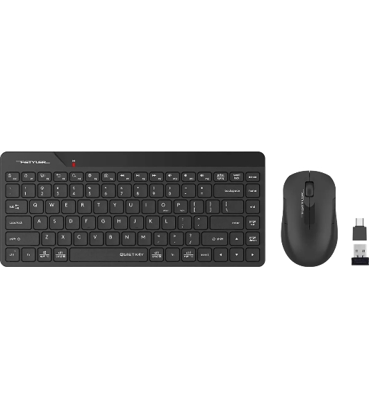 Комплект клавиатура+мышь A4Tech FStyler FG2200 Air2 беспроводной, USB, 1200 DPI, черный