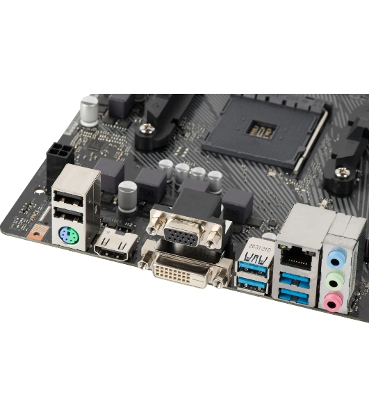 Материнская плата ASRock A520M-HDV, AMD A520, 2x1x M.2 , 1x PCI-E x16, 1x PCI-E x1, 1x D-Sub есть, 1x HDMI есть, 1x DVI есть, 1x DP нет, 1x 1Gb LAN Wi-Fi нет, BT нет, 2x USB 2.0, 2x USB 3.2 Gen1, 7.1, microATX