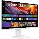 Монитор 31.5' LG UltraFine 32U830SA-W IPS 3840x2160, 60 Гц, 5 мс, 16:9, 400 кд/м², 2xHDMI 2.0, USB-C (65 Вт), USB Hub (2x USB 3.0), 3.5 Jack, HDR10, динамики (2x5 Вт), Smart TV, Wi-Fi, Bluetooth, VESA 100x100, белый, фото4