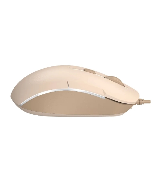 Мышь проводная A4Tech Fstyler FM26 бежевый/коричневый, 1600 dpi, USB, кнопки - 4