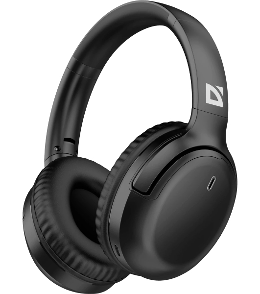 Беспроводные/проводные наушники Defender FreeMotion B1035 черный, накладные, Bluetooth + проводной, складная конструкция