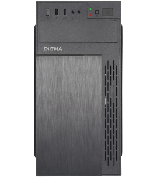 Компьютерный корпус Digma DCC-MN301 черный без БП mATX 1x80мм 2x120мм 1xUSB 2.0 1xUSB 3.0 audio