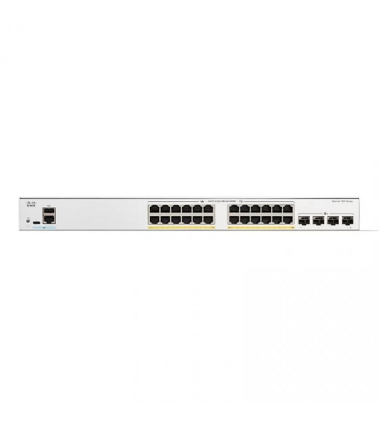 Коммутатор Cisco Catalyst C1200-24P-4X, 24×1 Гбит/с + 4×10 Гбит/с SFP+, управляемый